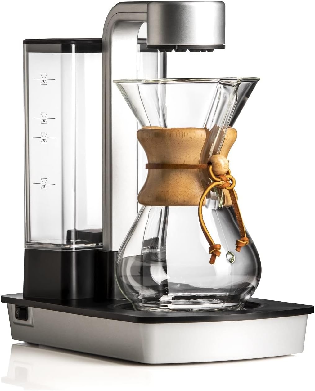 Chemex Ottomatic Pour Over Coffee Maker Set, 40 oz Capacity – Automatic Pour Over Machine with 6 Cup Glass Coffeemaker, Specialty Drip Brewer, Barista Quality Coffee System