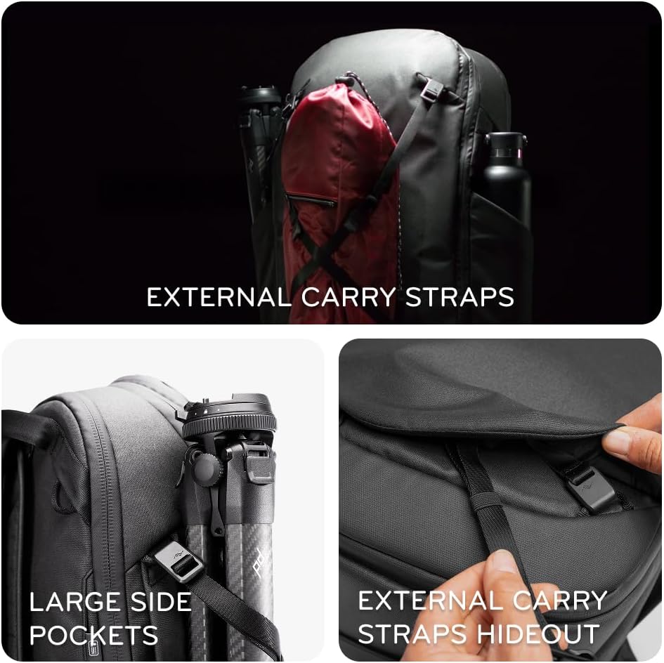 Peak Design Travel Backpack 30L, Ocean, Expandable 27-33L Design, Rear and Top Access, Weatherproof Shell, Laptop Sleeve, Ideal for Travel or Everyday Carry, Versatile Backpack for Men and Women