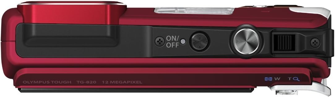 Olympus TG-820 12MP Shock/Water/Freeze-Proof Camera-Red (Old Model)