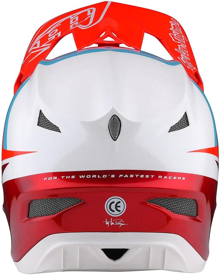 Troy Lee Designs D3 Fiberlite Helmet Slant Red, XL