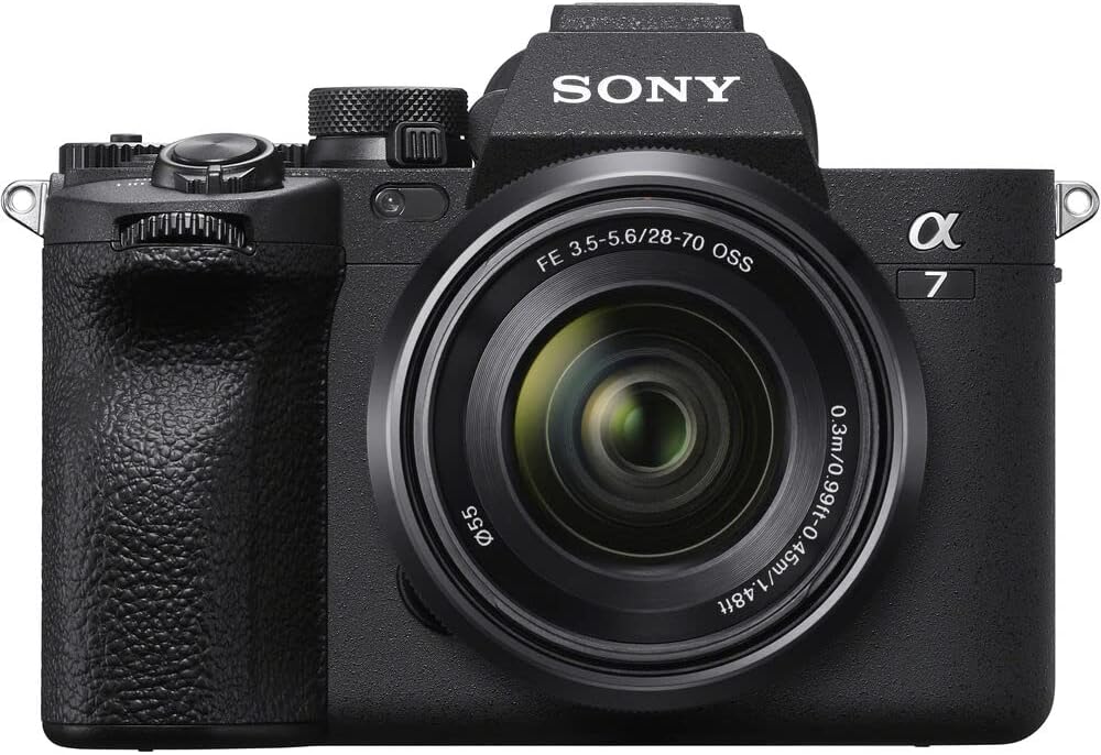Sony α7 IV Mirrorless Camera Kit (ILCE-7M4K/B) with 28–70mm OSS Lens | 33 MP Full-Frame Sensor | 4K/60p Video | 64GB Card, Filter Kit, Wide Angle Lens, Telephoto Lens, Color Filter Kit and More