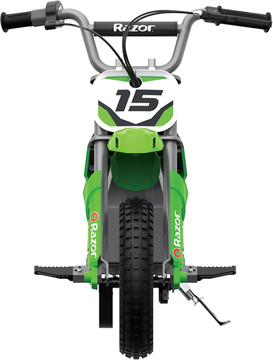 Razor MX400 Dirt Rocket Electric Bike for Kids Ages 8+, 140 Pounds Max Weight, Green – 24-Volt Battery, up to 14 Mph, 30-Minute High Speed Ride Time, Twist-Grip Throttle, 12-Inch Pneumatic Tires
