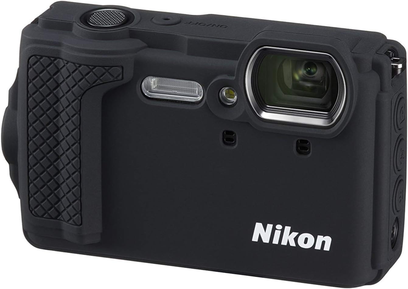 Nikon W300 Waterproof Underwater Digital Camera with TFT LCD, 3', Black (26523)