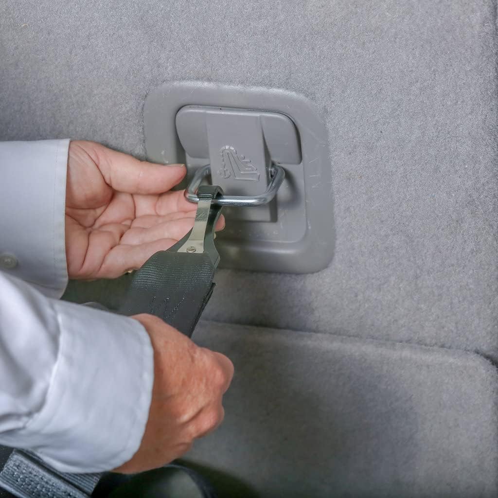 EZ-ON Products Durable 43YC. One Size Fits Most. Converts Personal Vehicle Lap or Lap/Shoulder Seatbelts Into a 5-Point Securement. User-Friendly Vest. No Mount Needed. Meets NHTSA Regulation.