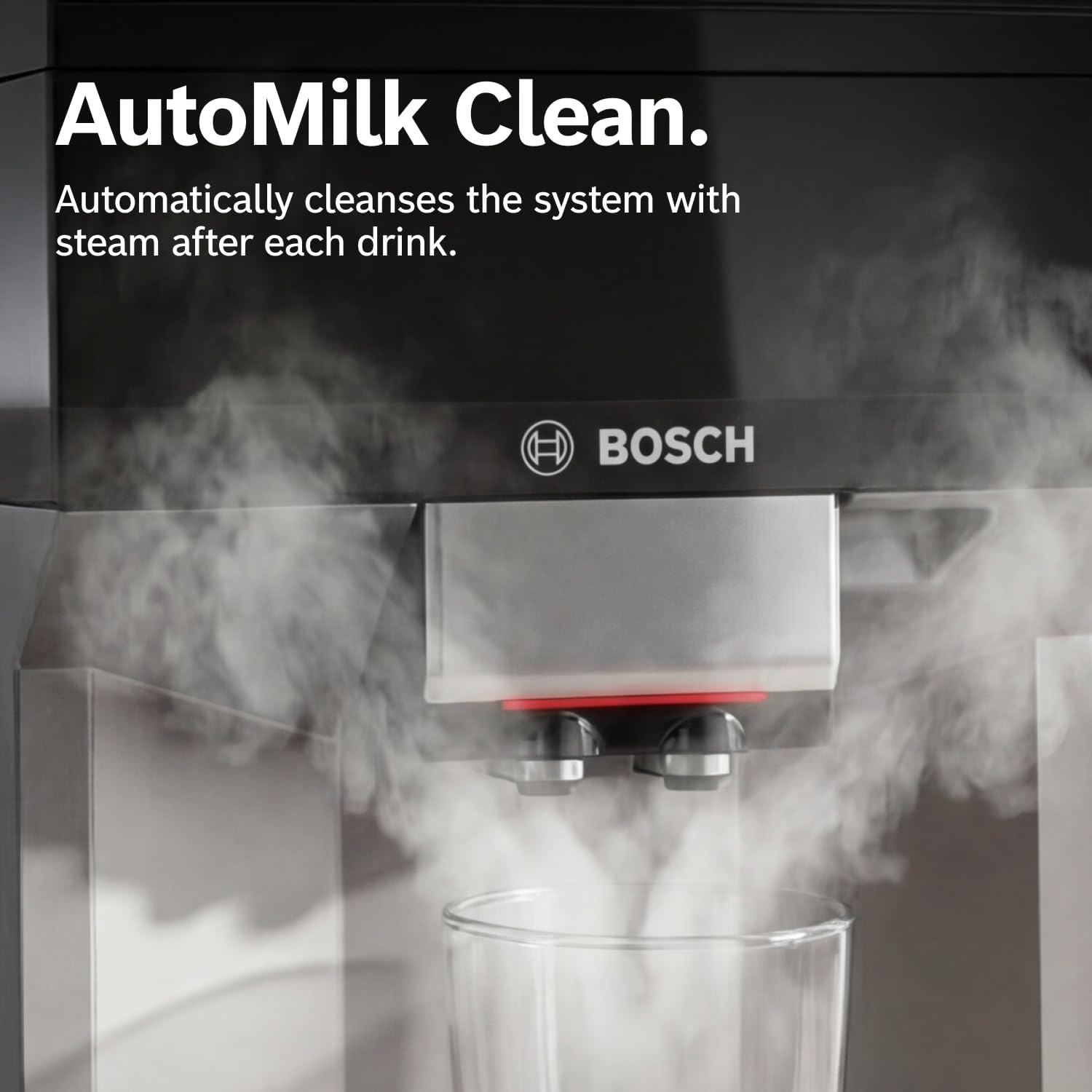 Bosch Fully Automatic Coffee and Espresso Machine - 9 Drinks, Barista Quality, Double Cup Super Coffee Maker - Programmable Machine, Large Bean Capacity - Easy Clean, Maintenance - Black - TPU40109