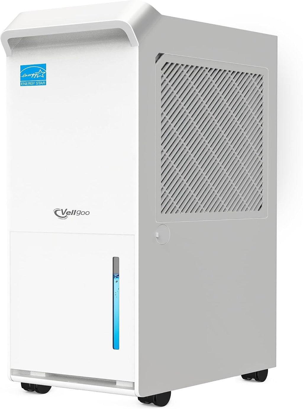 5,000 Sq.Ft Energy Star Dehumidifier, Vellgoo Max 100 Pint/D Smart Compressor Dehumidifier for Basement with Drain Hose, for Home,Large Rooms
