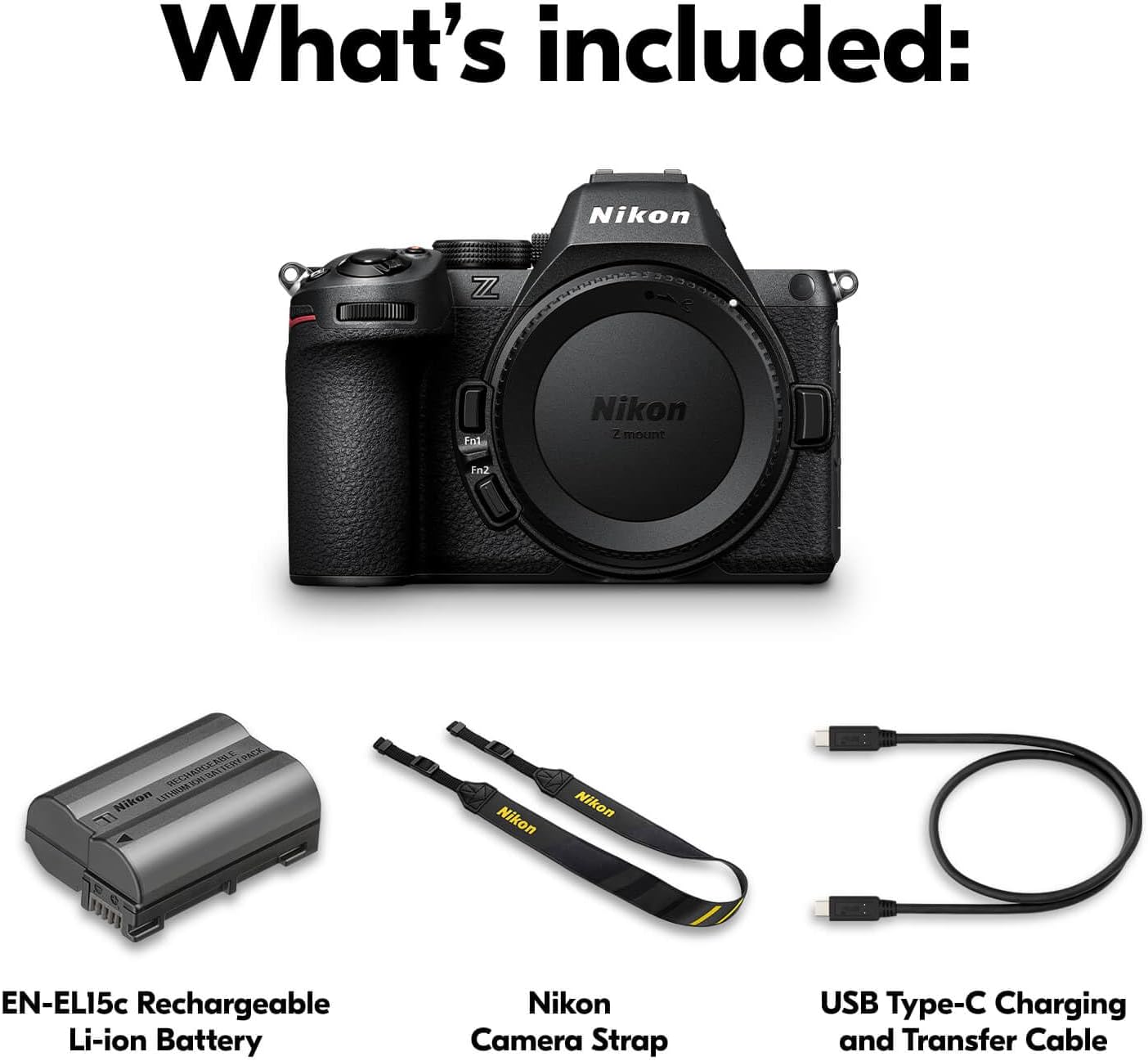 Nikon Z5 II | Full-Frame mirrorless Stills/Video Camera | USA Model, Black