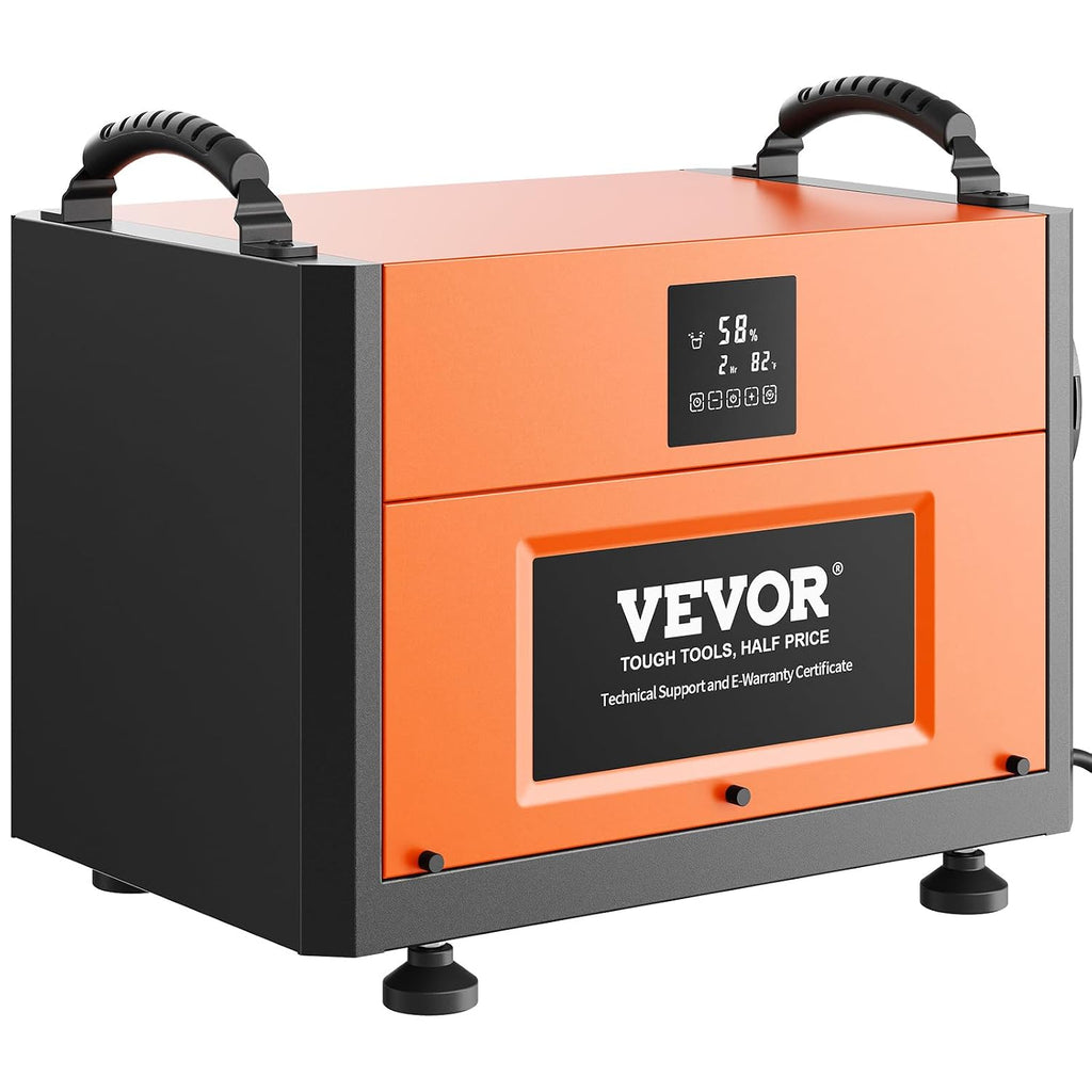 VEVOR 190 Pints Commercial Dehumidifier with Drain Hose for Crawl Spaces, Basements Warehouse & Job Sites, Large Capacity Dehumidifier for Water Damage Restoration, Auto Defrost, CSA Listed