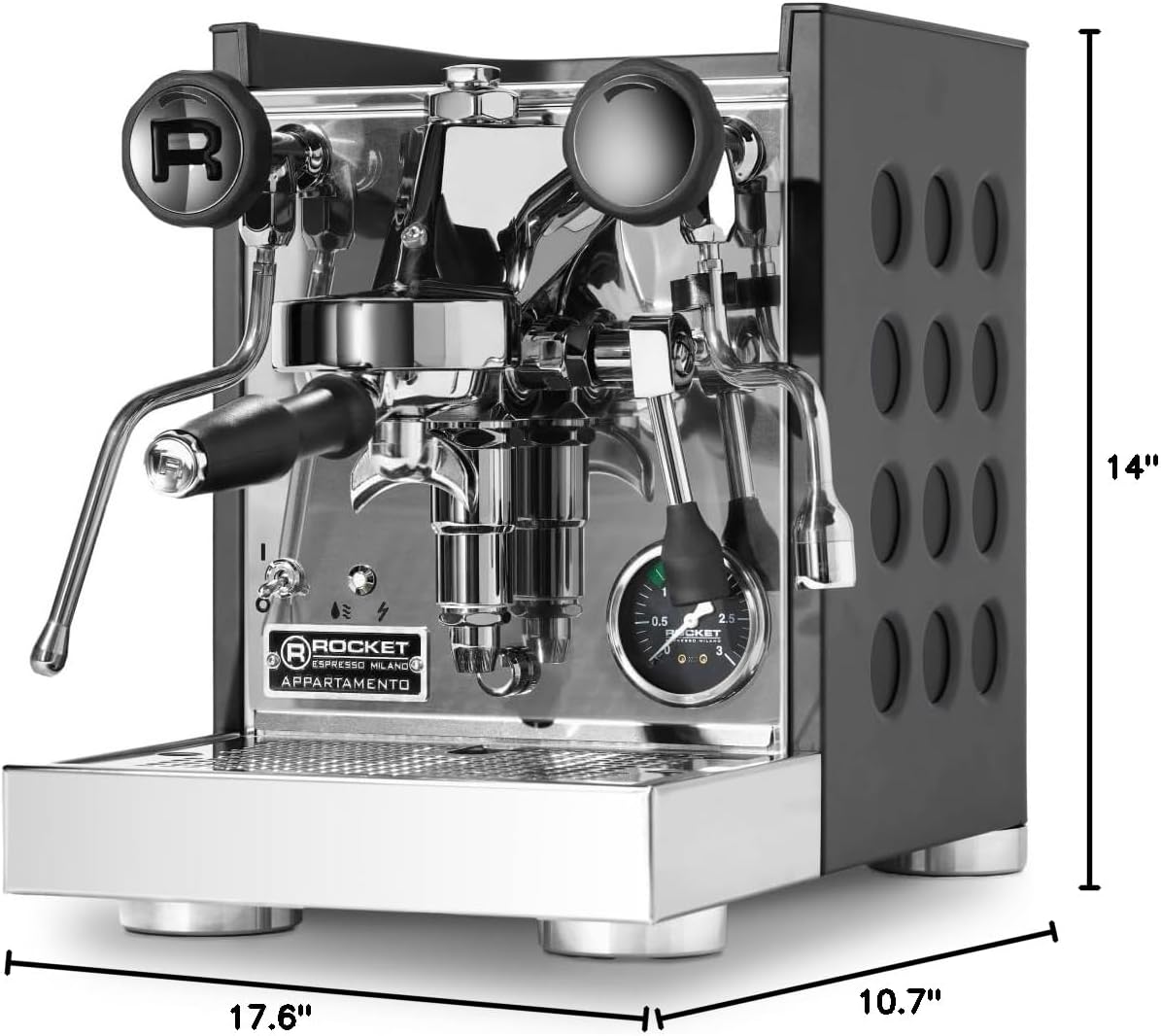 Rocket Espresso Appartamento TCA Espresso Machine (Black/Black)