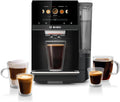 Bosch Fully Automatic Coffee and Espresso Machine - 35 Drinks, Double Cup Barista Style Super Coffee Maker - Touchscreen, Large Bean Capacity - Easy Clean, Maintenance - Black - TPU60309