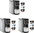 Mecity Coffee Maker 3 in 1 Single Serve Coffee Machine,Compatible with K cup Capsules,Instant-Coffee Pot,Tea maker,6,8,10 Oz Cup,Removable 50 Oz Water Reservoir,120V 1150W,(Pack of 3)