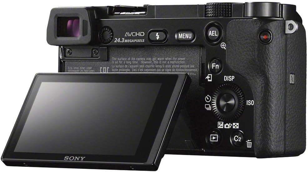 Sony Alpha a6000 Mirrorless Digital Camera 24.3MP SLR Camera with 3.0-Inch LCD (Black) w/16-50mm Power Zoom Lens