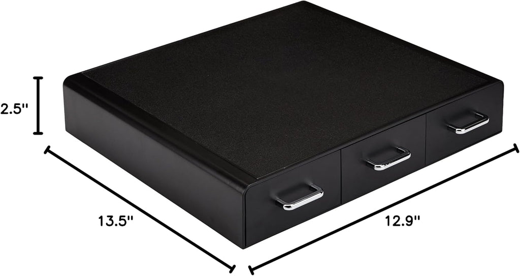 Amazon Basics K-Cup Compatible Coffee Pod Storage Drawer, 3 Easy-Open Drawers, 36 Pod Capacity, Black (Pack of 6)