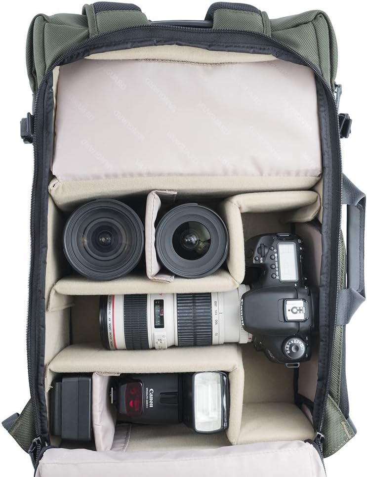 VANGUARD VEO SELECT49 GR Backpack/Shoulder Bag for DSLR, Mirrorless/CSC Camera or Drone, Green
