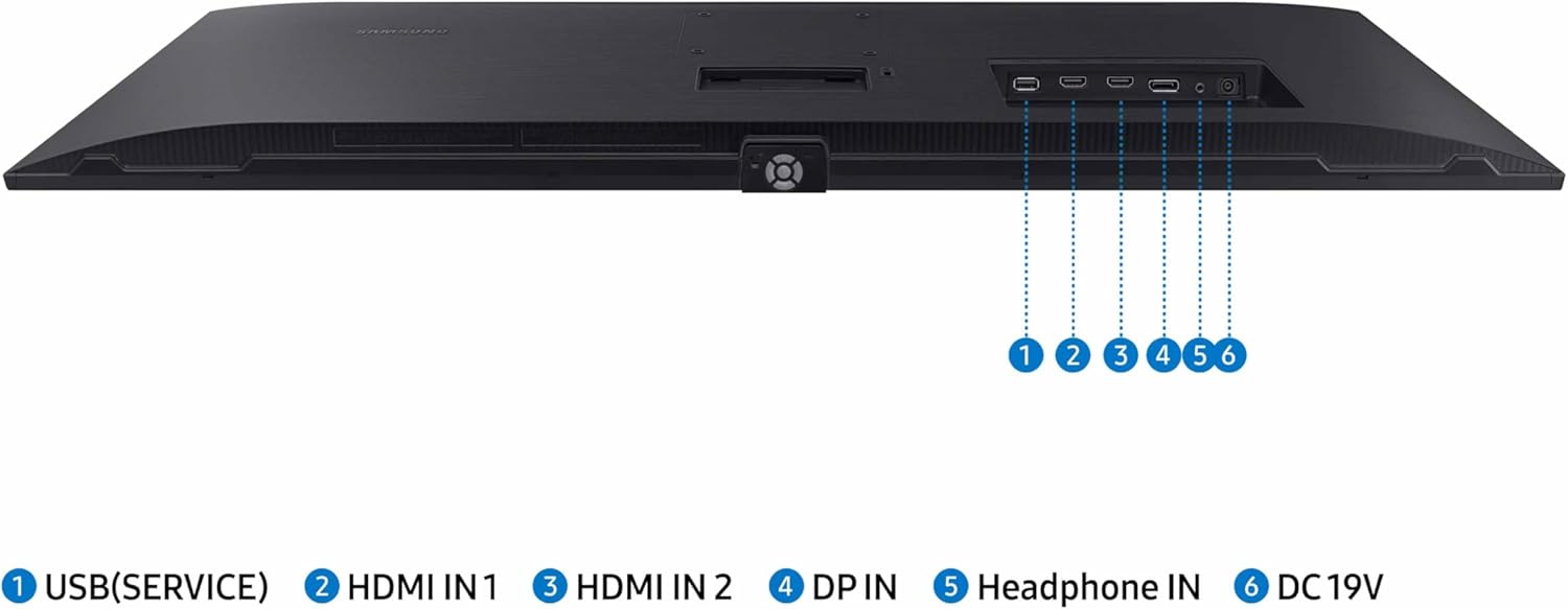 SAMSUNG 34' ViewFinity S50GC Series Ultra-WQHD Monitor, 100Hz, 5ms, HDR10, AMD FreeSync, Eye Care, Borderless Design, PIP, PBP, LS34C502GANXZA, 2023, Black