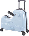 Apelila Checked Luggage for Kids - 24 Inch Ride On Horse Suitcase, Airplane Travel Trunk with Wheels, Pull Along Carry On Storage for Boys & Girls, Ideal for 3-5 Day Trips, Check-In Only