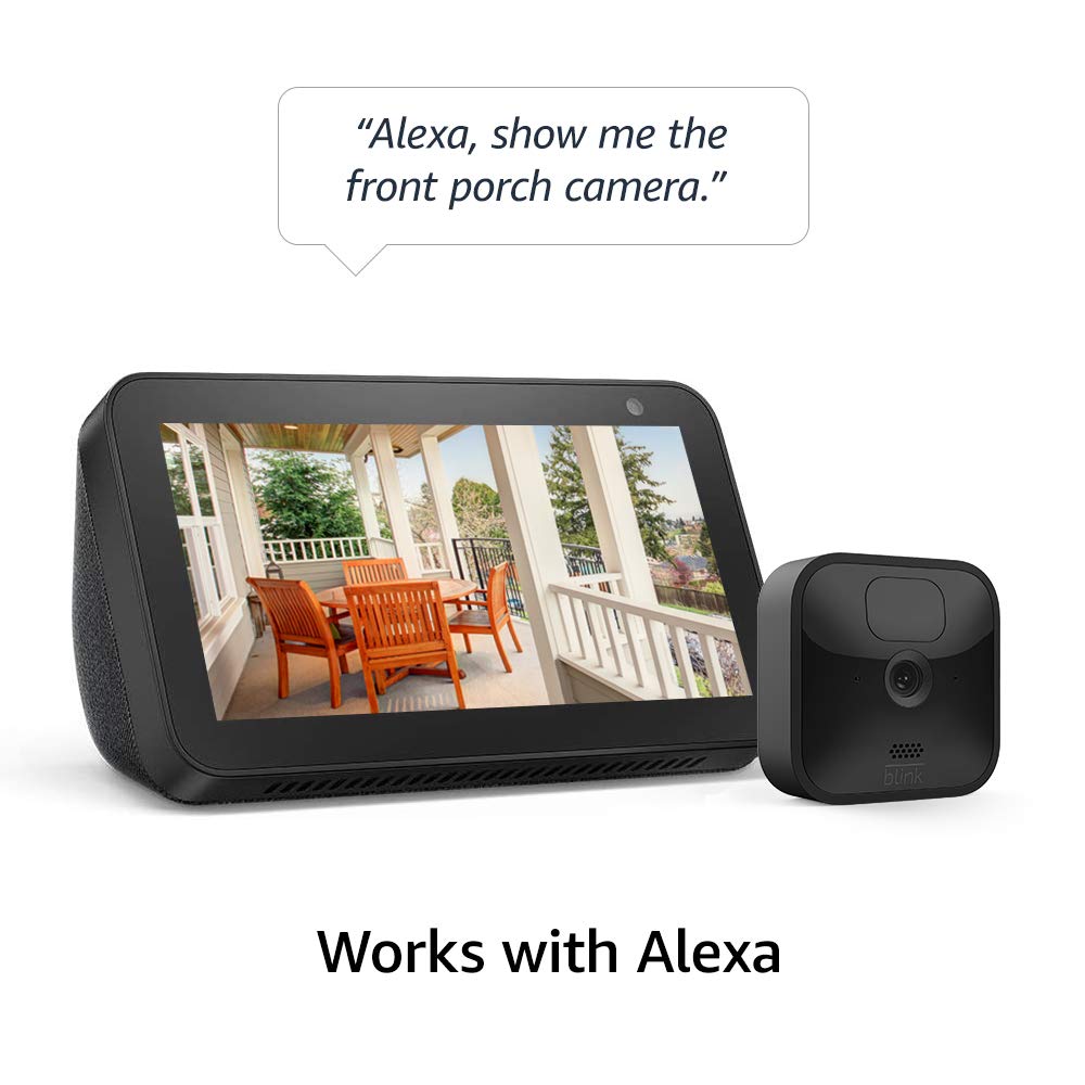 Like-New Blink Outdoor (3rd Gen) - wireless, weather-resistant HD security camera, two-year battery life, motion detection, set up in minutes – 2 camera system