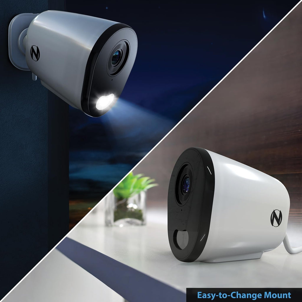 Night Owl 10 Channel Bluetooth Video Home Security Camera System with (4) Plug-in Wi-Fi 2K HD Indoor/Outdoor Spotlight Cameras with 2-Way Audio and 1TB Hard Drive (Expandable up to 10 Cameras)
