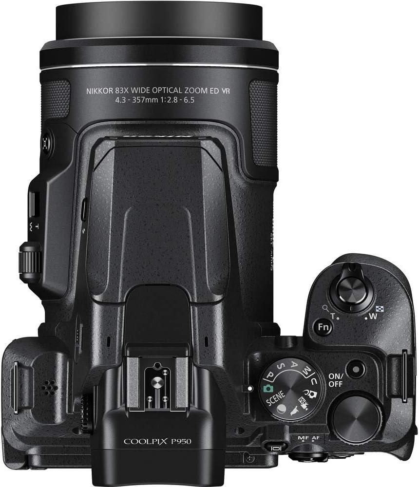 NIkon COOLPIX P950 Superzoom Digital Camera | 83x Optical Zoom with Image Stabilization 16 MP 4K Ultra HD Video Wi-Fi Connectivity RAW Format and Rotating LCD Screen (Black)