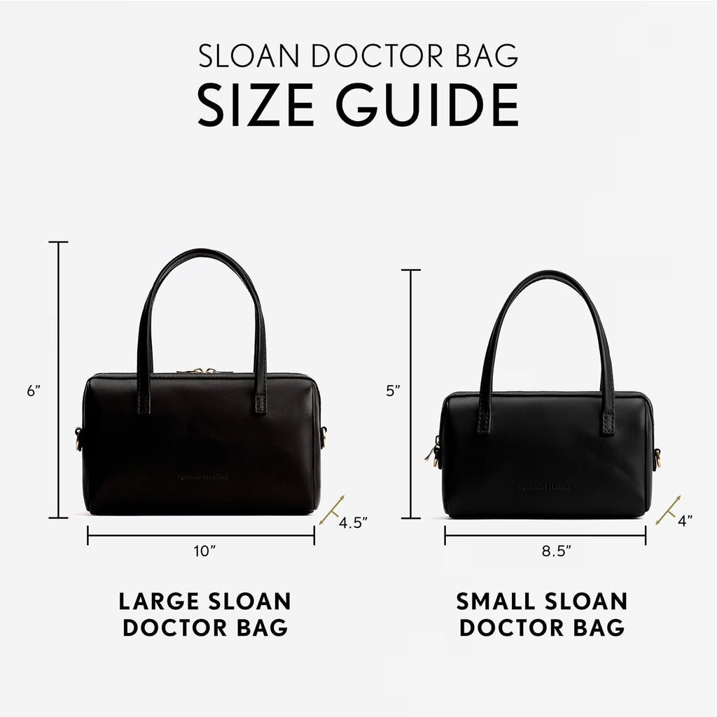 Portland Leather Goods Sloan Doctor Bag – Leather Purse Handmade from the Finest Full-Grain Hides