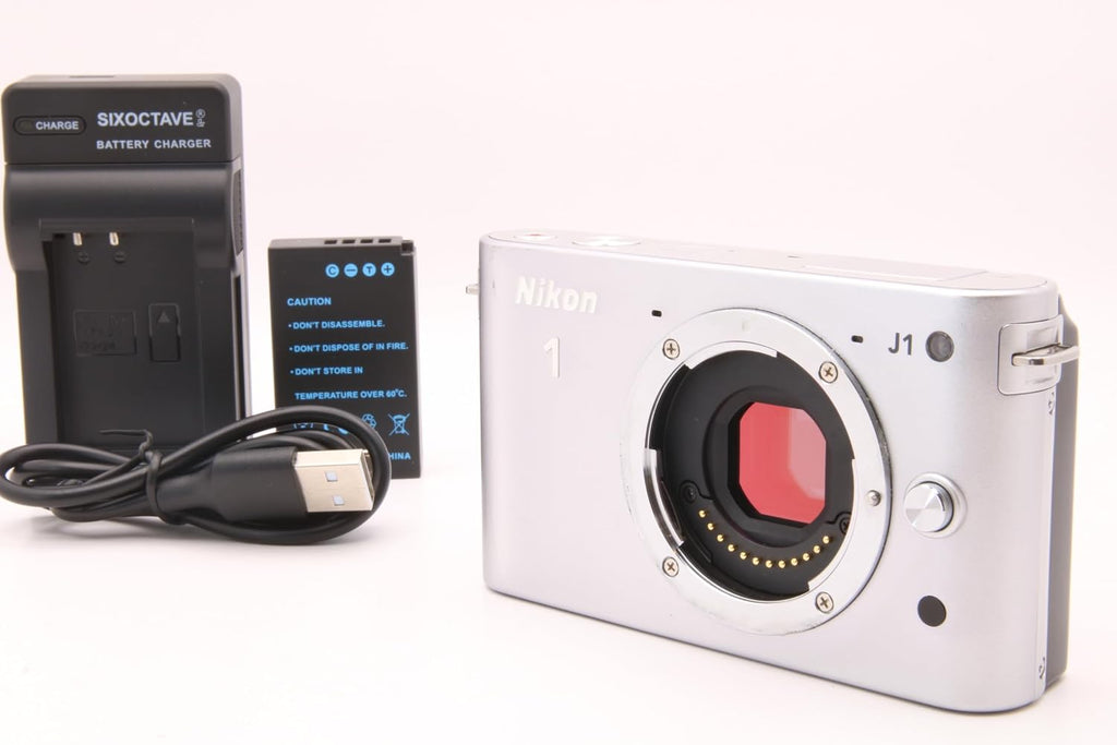 Nikon 1 J1 10.1 MP HD Digital Camera Body Only (Silver)