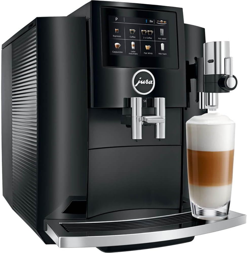 Jura 1535899 S8 Automatic Coffee and Espresso Machine - Piano Black - Recertified