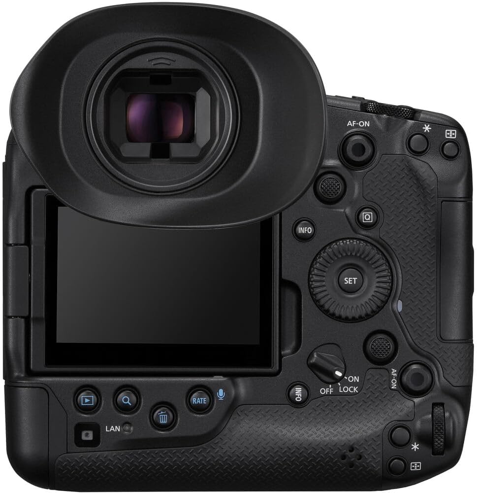 Canon EOS R1 Mirrorless Camera – Flagship RF-Mount Camera with High-Speed Stacked Sensor, AI Autofocus & 8K Video (6577C002) + 240GB Memory Card