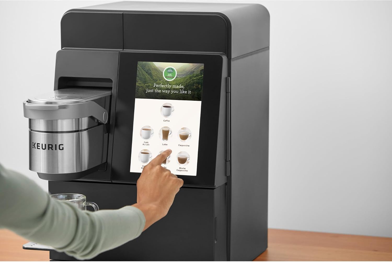 Keurig K-4500 Large Business Single Serve Coffee and Specialty Beverage Café System, Plumbed, Silver/Black