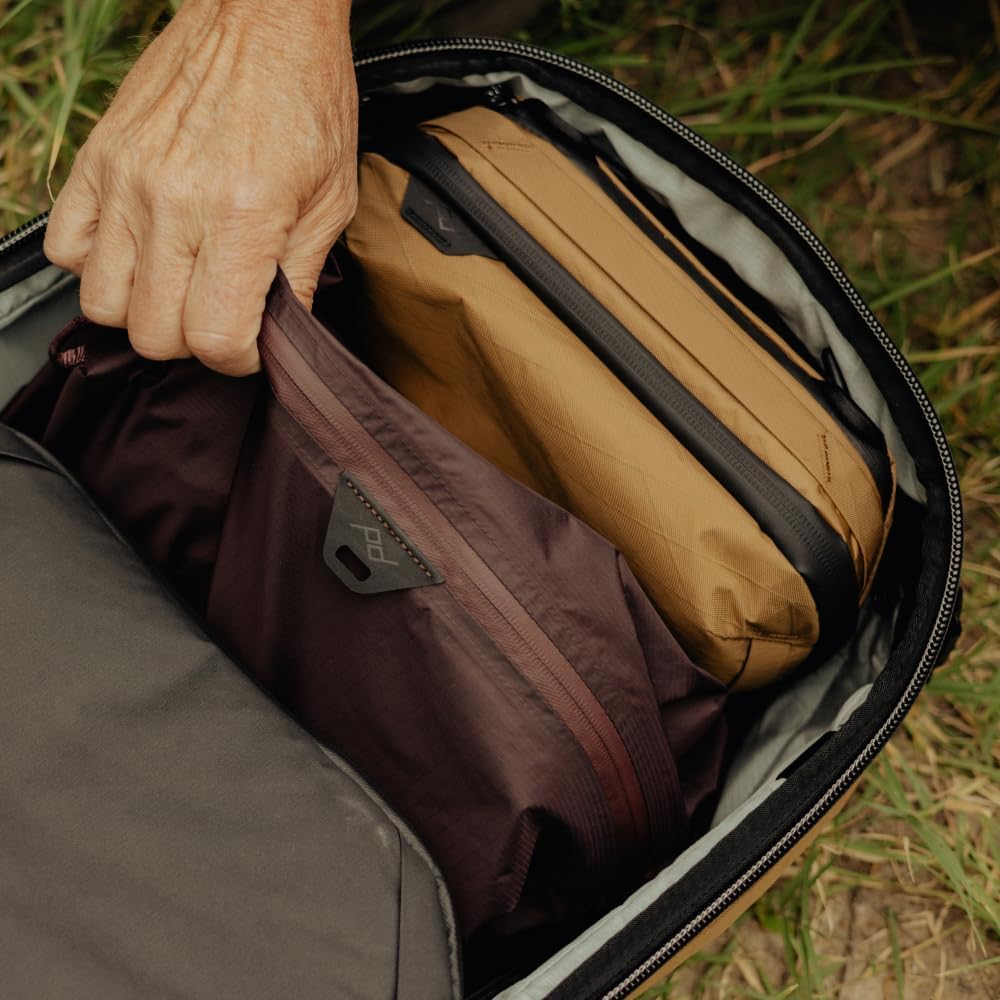 Peak Design Travel Backpack 45L, Coyote, Expandable 35-45L Design, Rear and Top Access, Weatherproof Shell, Laptop Sleeve, Ideal for Travel or Everyday Carry, Versatile Backpack for Men and Women