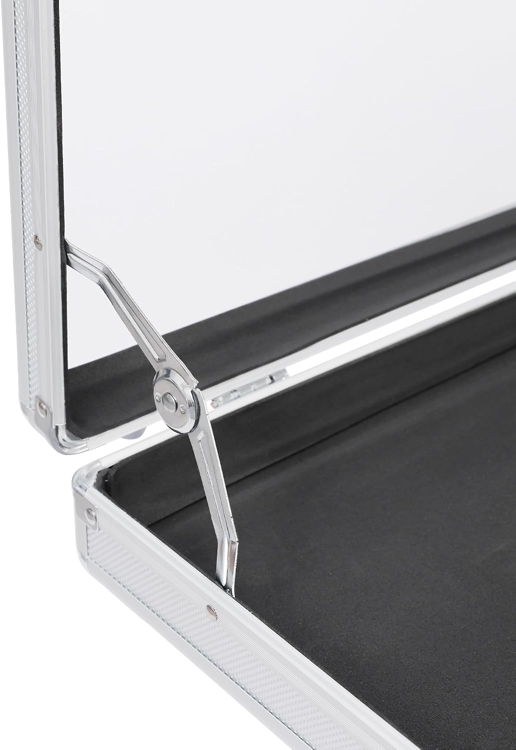QTYORD Card Display Case, Aluminum 34' L x 22' W Glass Display Case for Cards, XL Large Table Top Display Case with Lock, Portable Trade Show for Jewelry MTG Cards Collectible Cards