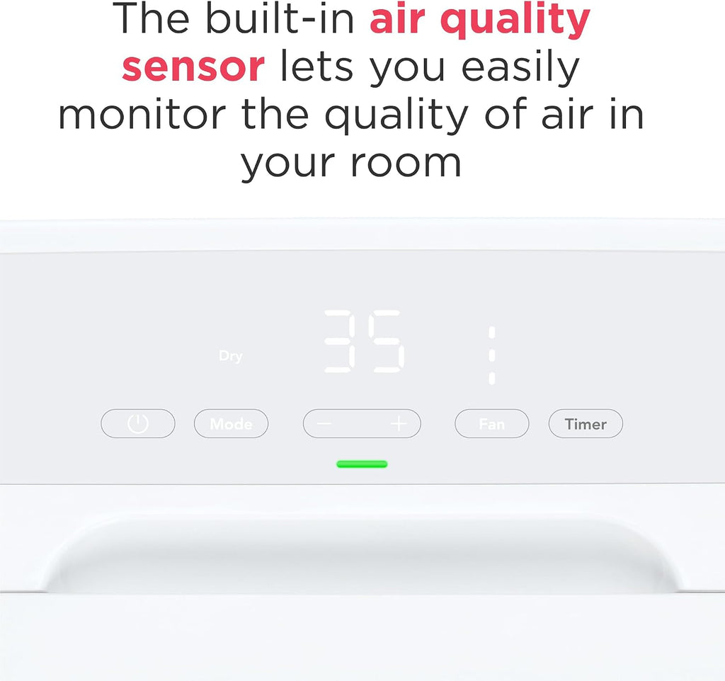 Frigidaire Gallery 2-in-1 35-Pint Dehumidifier with Wi-Fi, Air Quality Monitoring for Small/Medium/Large Rooms & Basements, Custom Humidity Control, Auto Shut Off, White