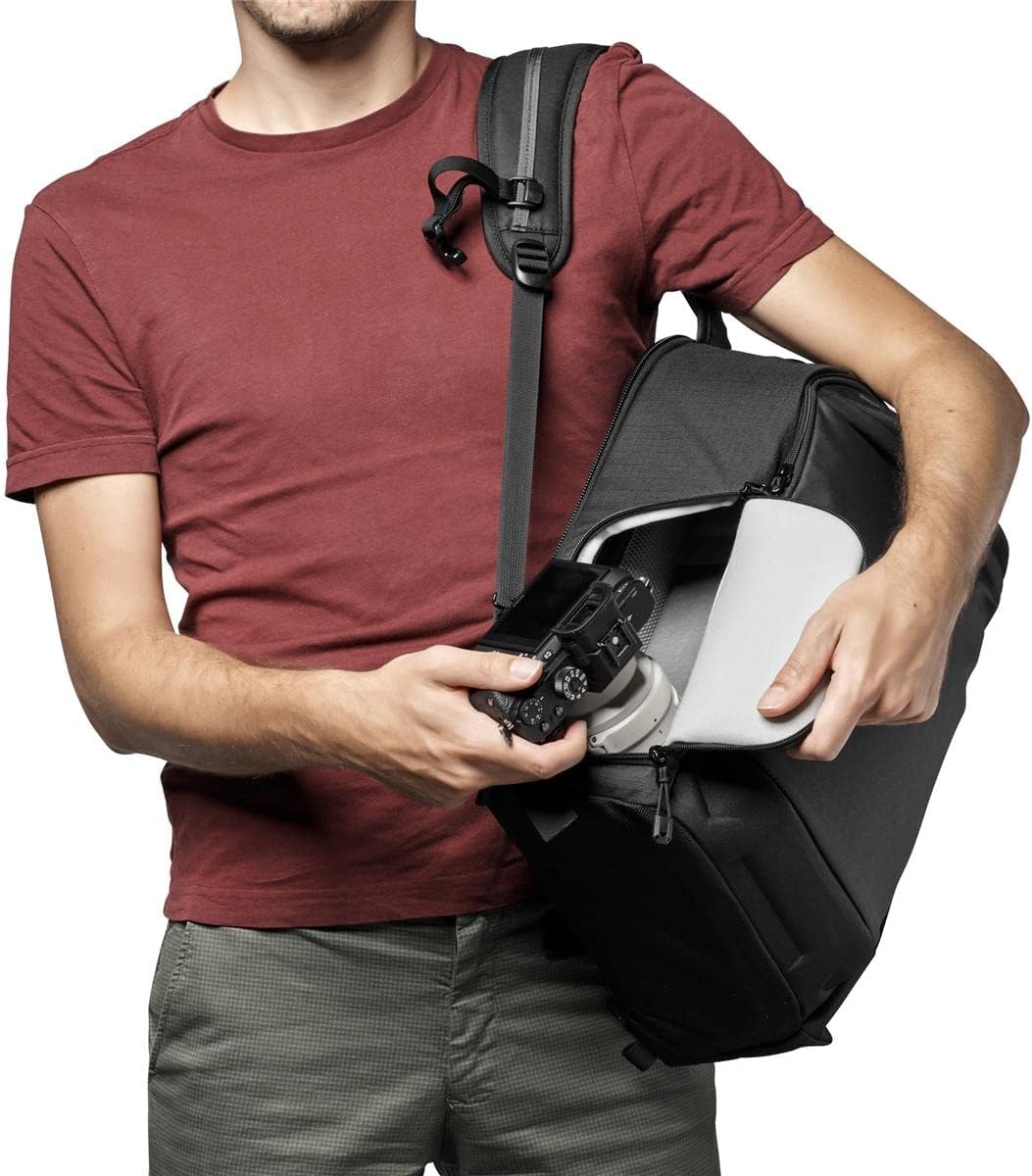 Lowepro Flipside BP 300 AW III Mirrorless and DSLR Camera Backpack - Black - with Rear Access - with Side Access - with Adjustable Dividers - for Mirrorless Like Sony α7 - LP37350-PWW