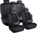 Car Seat Covers Fit for Toyota Highlander 2001-2025, Leather Seat Covers for Car, Waterproof Non-Slip Durable Car Seat Protector(5 Seats with Pillow,Black)