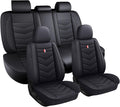Car Seat Covers Fit for Toyota Highlander 2001-2025, Leather Seat Covers for Car, Waterproof Non-Slip Durable Car Seat Protector(5 Seats,Black)