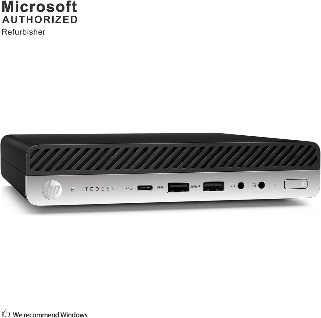 HP EliteDesk 800 G3 Mini Business Desktop PC Intel Quad-Core i5-6500T up to 3.1G,32G DDR4,240G SSD,VGA,DP Port,Windows 10 Professional 64 Bit-Multi-Language-English/Spanish (Renewed)