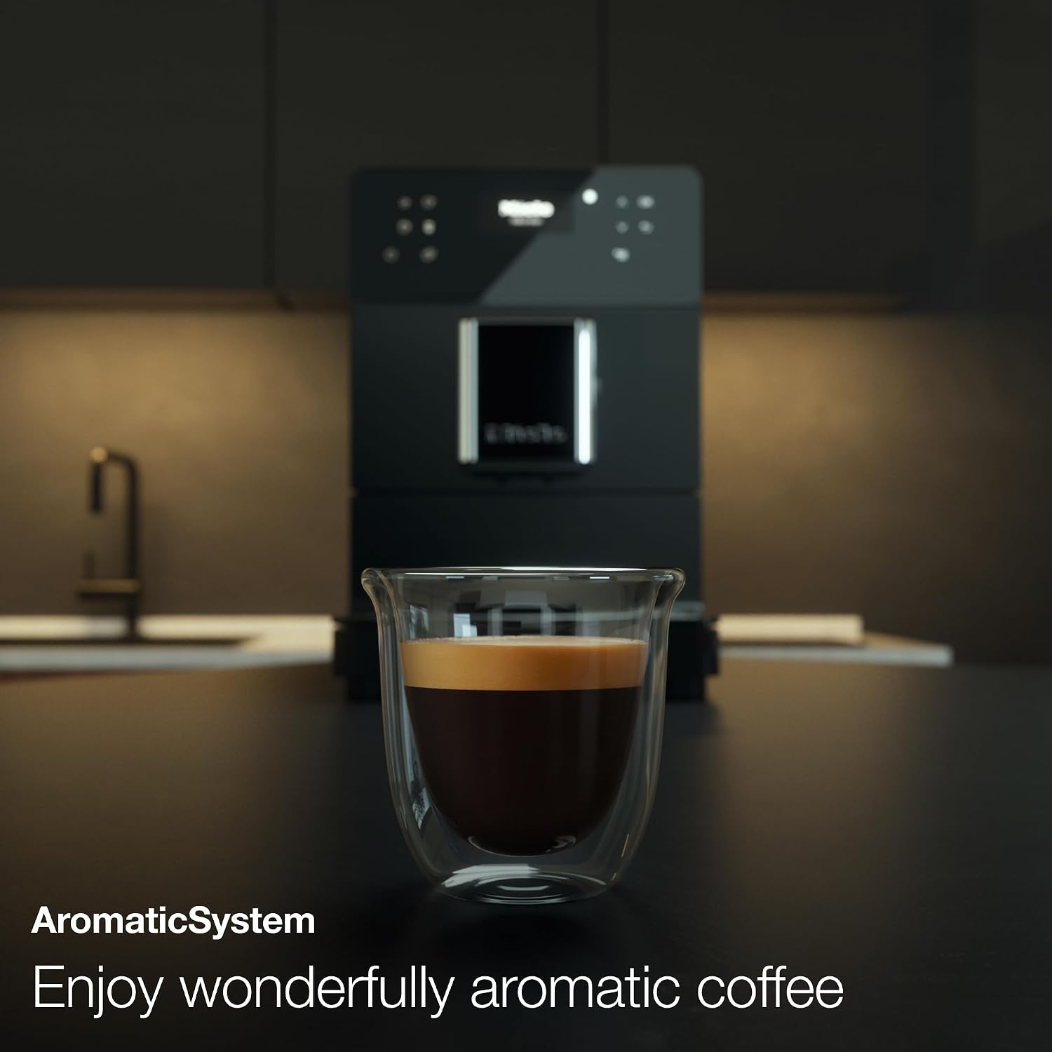 Miele CM 5510 Silence Automatic Coffee Machine - With OneTouch for Two, AromaticSystem, Individual Profile Settings, and Cleaning Programs, in AluSilver Metallic Finish