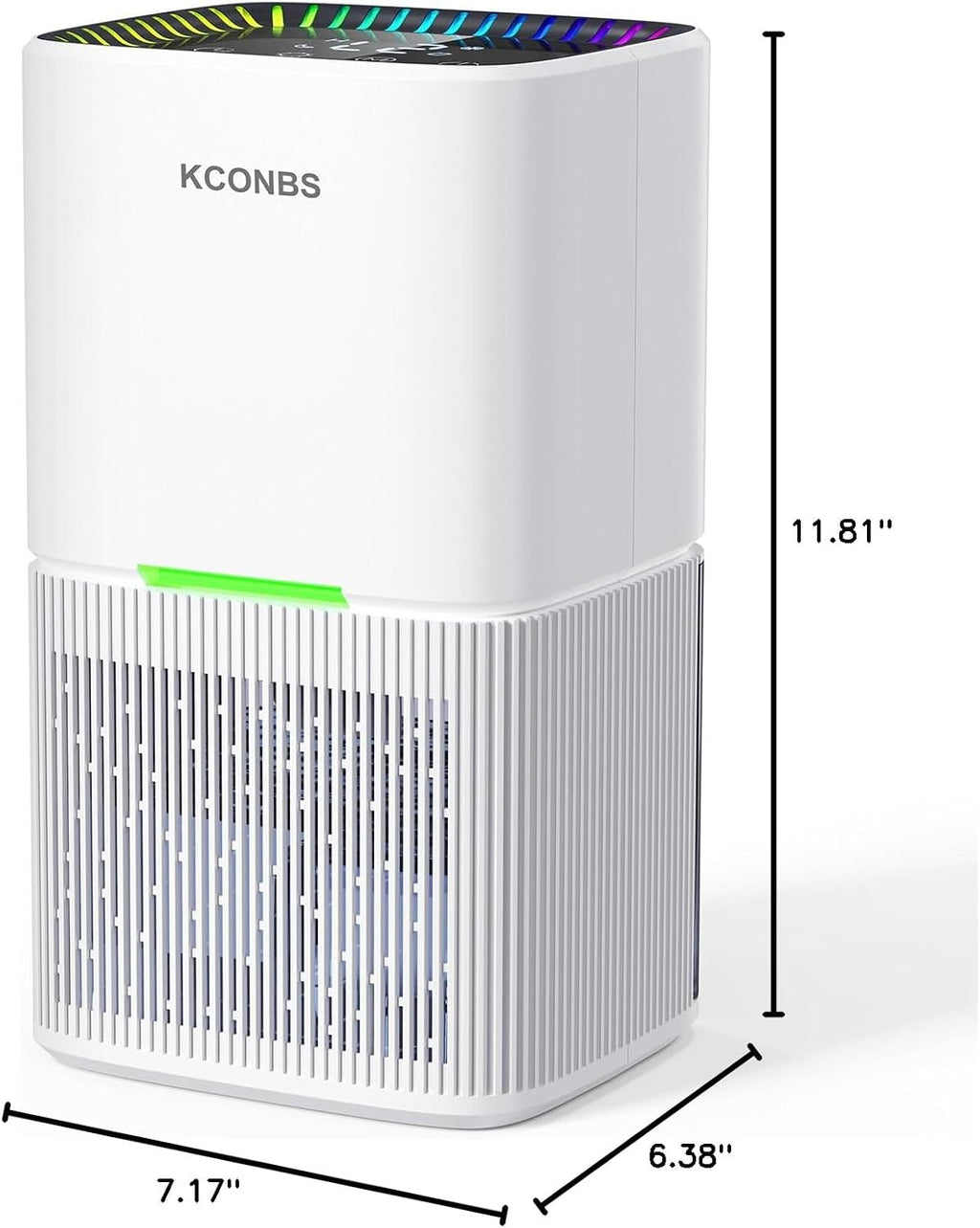 Dehumidifier, 60 OZ Water Tank, Dehumidifiers for Home, 500 sq. ft. Dehumidifier for Basement Bathroom Bedroom with Auto Shut Off, 7 Colors LED Light, Quiet Dehumidifiers with Sleep Mode