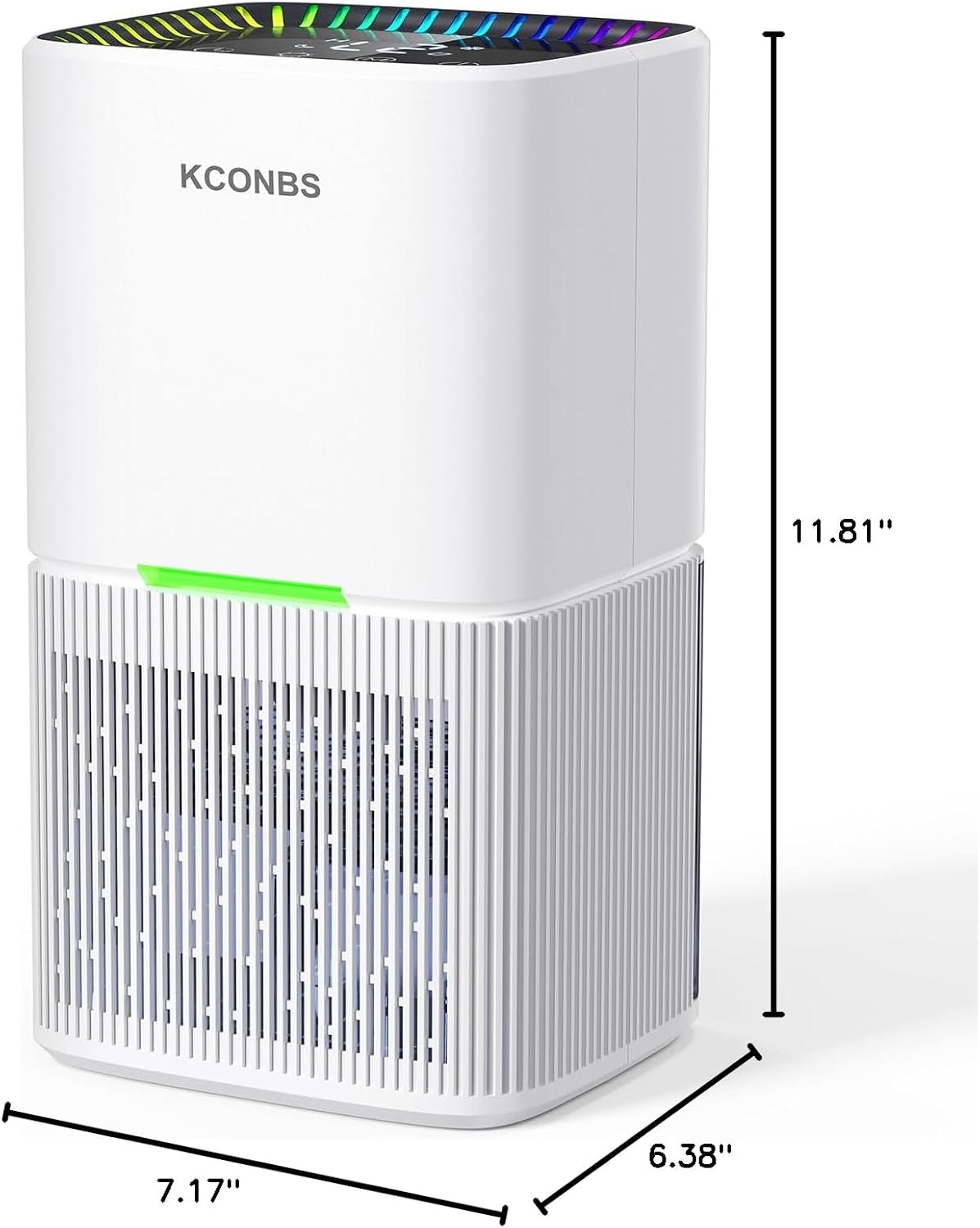 Dehumidifier, 60 OZ Water Tank, Dehumidifiers for Home, 500 sq. ft. Dehumidifier for Basement Bathroom Bedroom with Auto Shut Off, 7 Colors LED Light, Quiet Dehumidifiers with Sleep Mode
