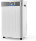 VEVOR 52 Pints Dehumidifier for Home & Basement, 4000 Sq.Ft Large Coverage, Drain Hose for Commercial & Industrial Use, Smart Humidity Control, Low Noise for Warehouses, Bathroom, Bedrooms & Storage