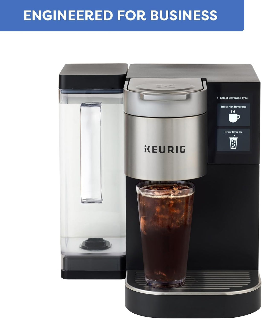 Keurig K-2550 Medium Business Single Serve Coffee Maker, 110 oz Water Reservoir, Silver/Black