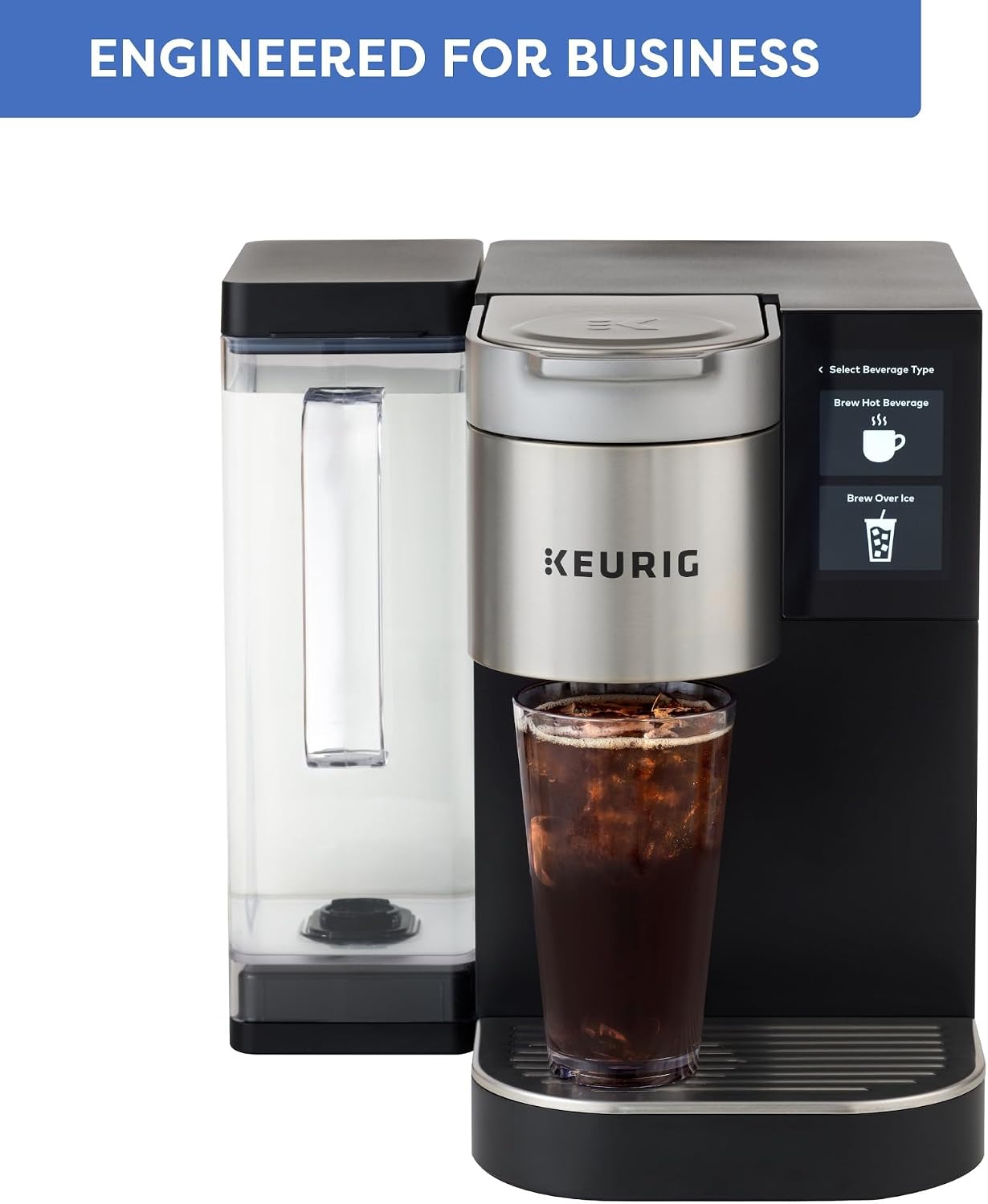 Keurig K-2550 Medium Business Single Serve Coffee Maker, 110 oz Water Reservoir, Silver/Black