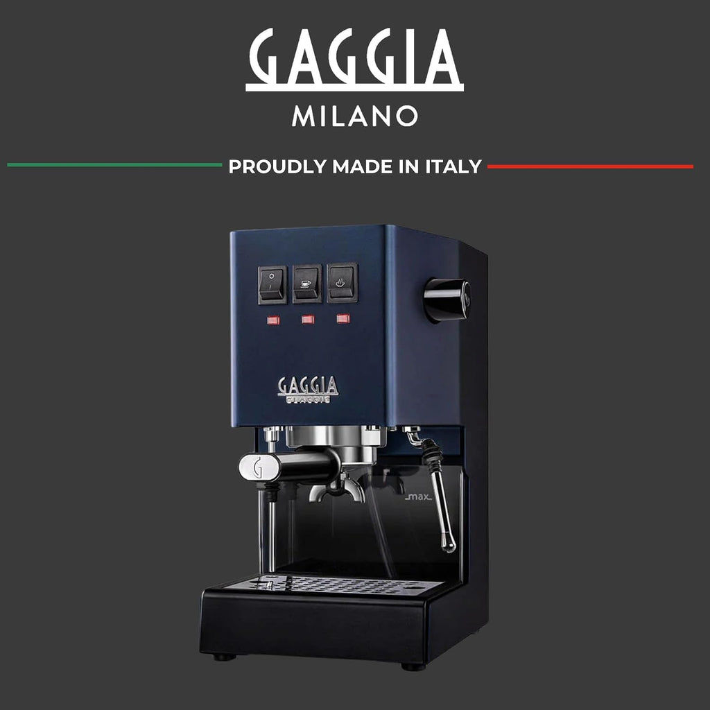 Gaggia RI9380/50 Classic Evo Pro Espresso Machine, Classic Blue, Small