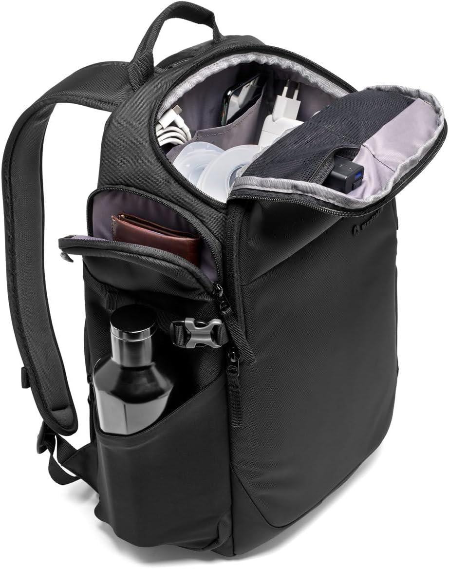 Manfrotto Advanced Befree III Professional Photography Backpack for Camera and Laptop, Bag for Reflex/Mirrorless Camera with Lenses, with Interchangeable Padded Dividers and Tripod Attachment