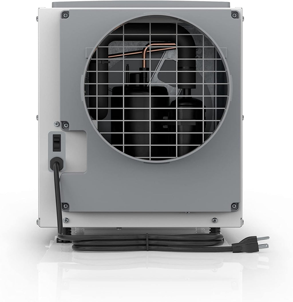 AprilAire E100 Pro 100-Pint Whole-House Dehumidifier + Model 76 Wall Mount Control, Commercial-Grade Dehumidifier for Basement, Crawlspace, or Whole House up to 5,500 sq. ft.