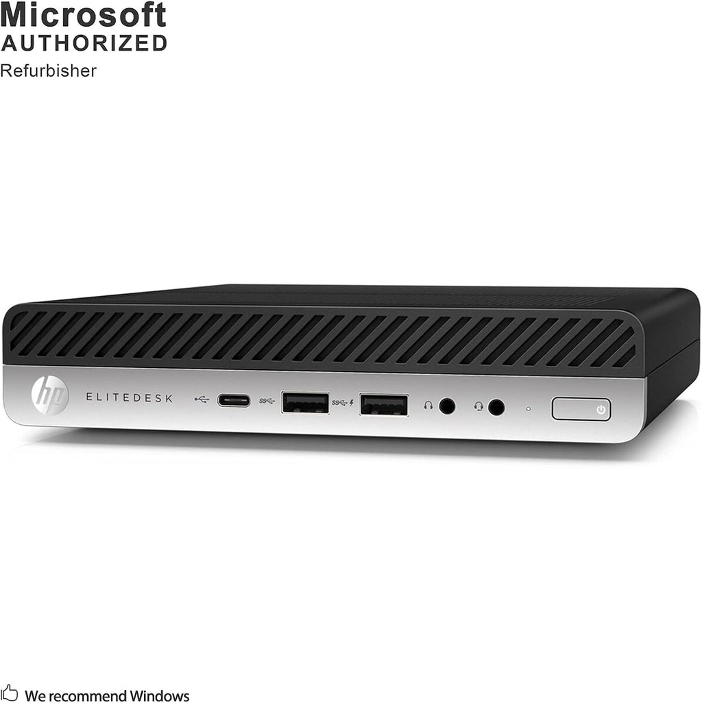 HP EliteDesk 800 G3 Mini Business Desktop PC Intel Quad-Core i5-6500T up to 3.1G,32G DDR4,240G SSD,VGA,DP Port,Windows 10 Professional 64 Bit-Multi-Language-English/Spanish (Renewed)