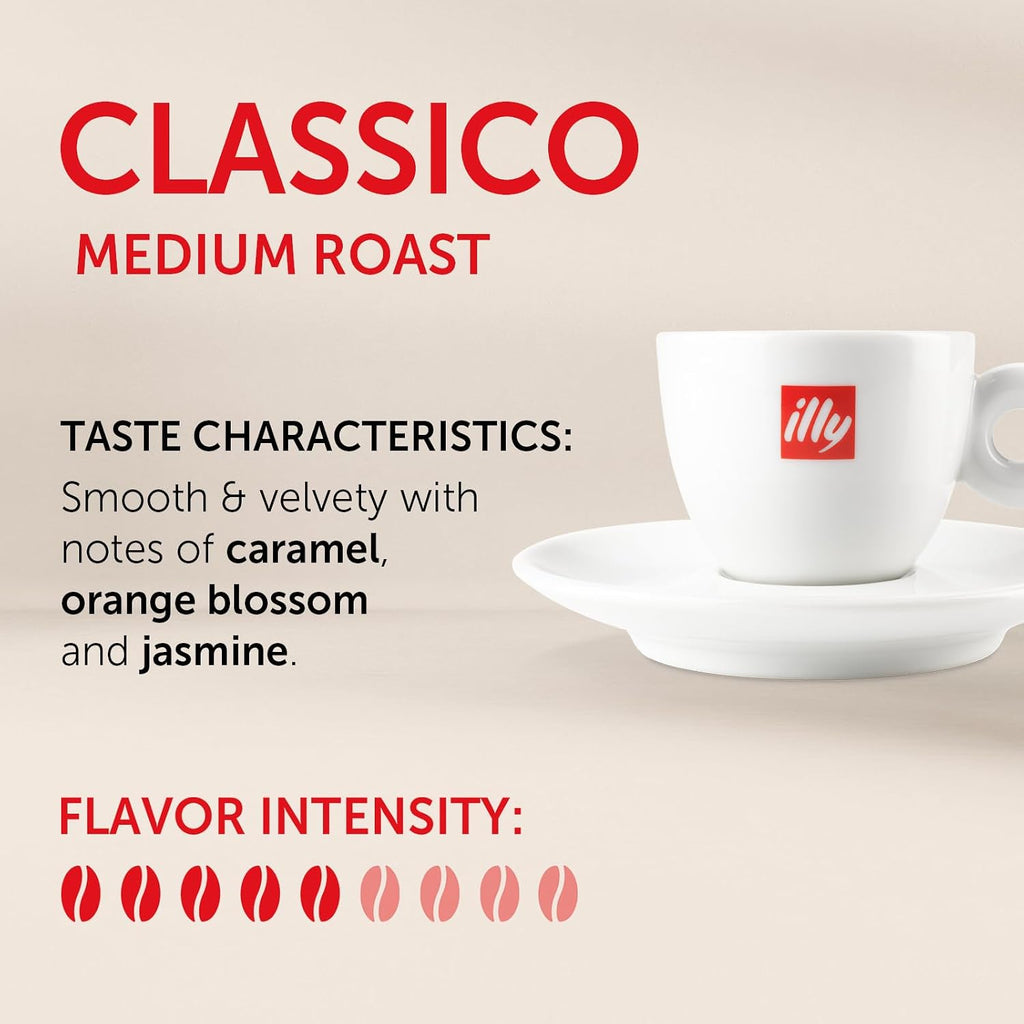 illy Ground Moka Coffee, Intenso Dark Roast, 100% Arabica, Premium Italian Coffee, Pre-Ground for Moka Pot or Stovetop Brewing, 8.8oz, 12 Pack