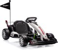 GarveeLife 24V Electric Drift Kart for Kids, Ride Car with Adjustable Seat & 8.5MPH Speed, EVA Silent Wheels, Parent-Safety Certified Ride-On Toy
