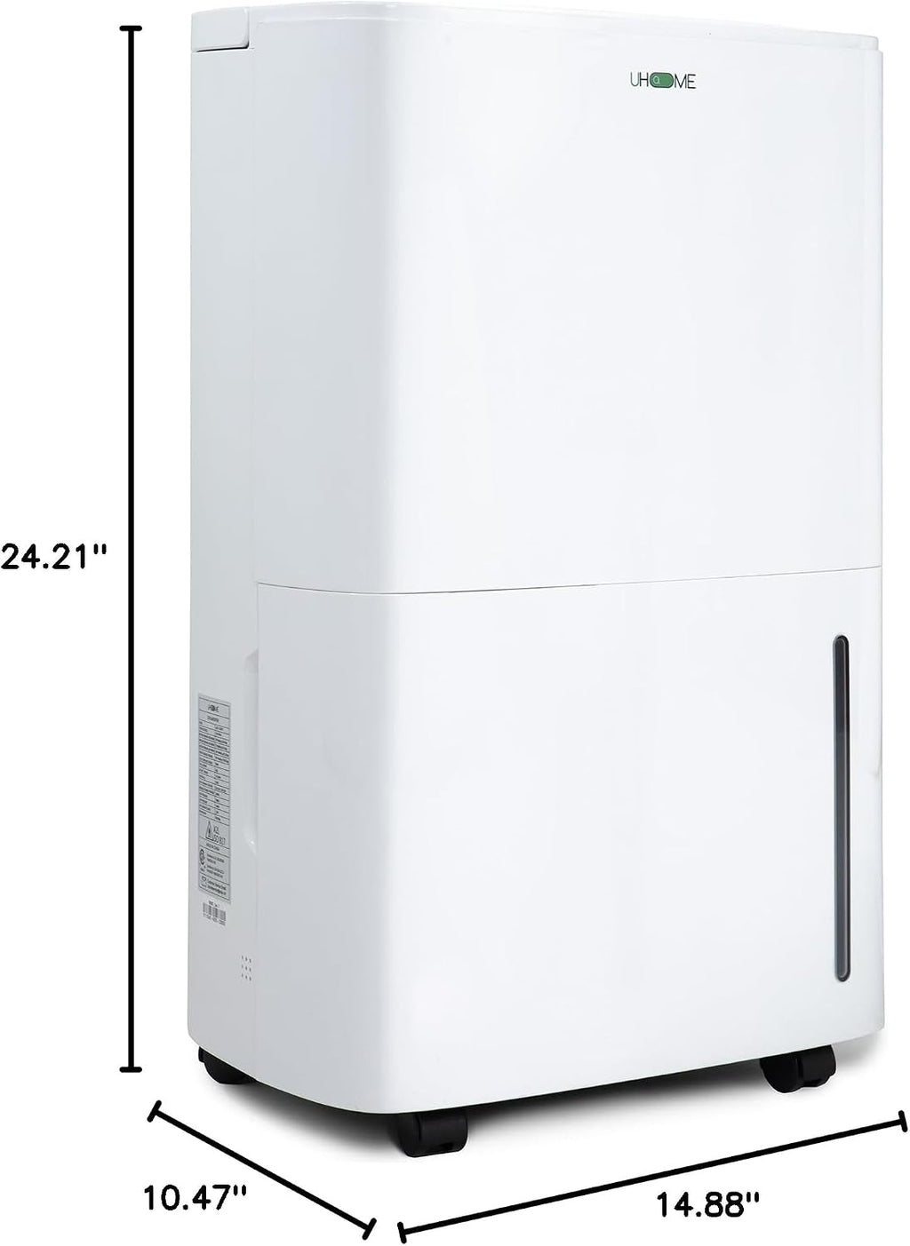 Uhome 150 Pints Dehumidifier with Pump - 7000 Sq. Ft Quiet Dehumidifier for Home, Large Basement, Storages and Large Rooms with 1.85Gallon Water Tank