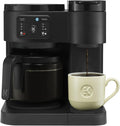 K-Duo Essentials, Hot & Iced Single-Serve Pod Coffee Maker & Carafe, 72 Oz Reservoir, Multiple Brew Sizes, Strong Brew Feature, Perfect for Hot and Iced Coffee (BLACK)