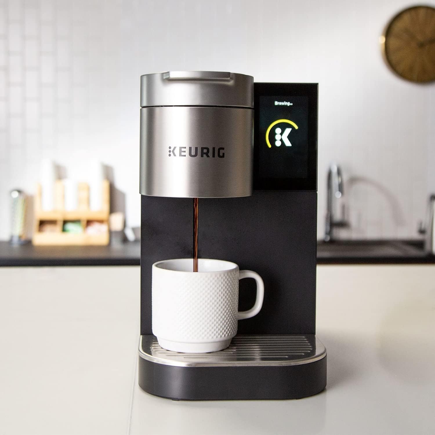 Keurig K2500 K-2500TM 5 Cups Coffee Maker, 12 ounces,Black/Silver